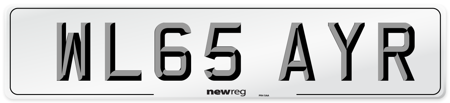 WL65 AYR Number Plate from New Reg